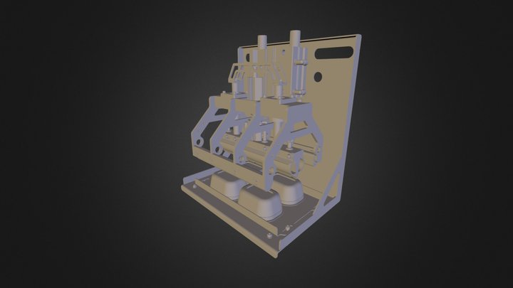 BOWL GRIPPING MECHANISM (ENGAGED) 3D Model