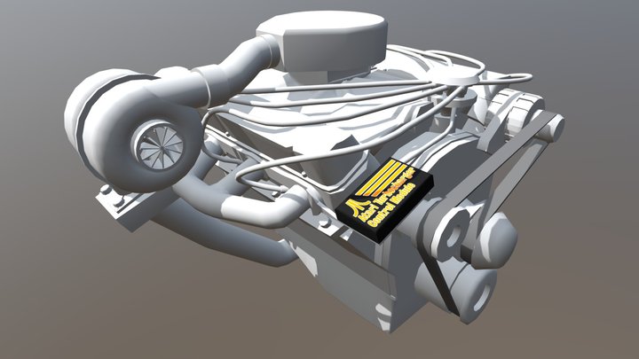 Ford Turbocharged Smallblock 302 (5.0) 3D Model