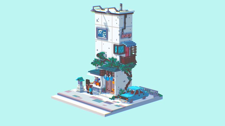 Storefront A 3D Model