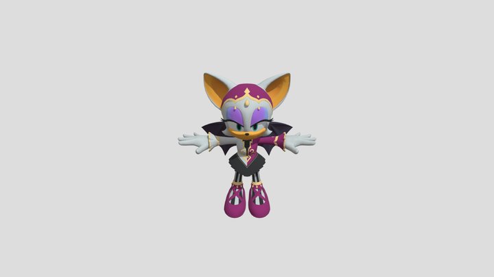 Rouge Acrobat (Sonic Rumble) – Gratis 3D-model STL
