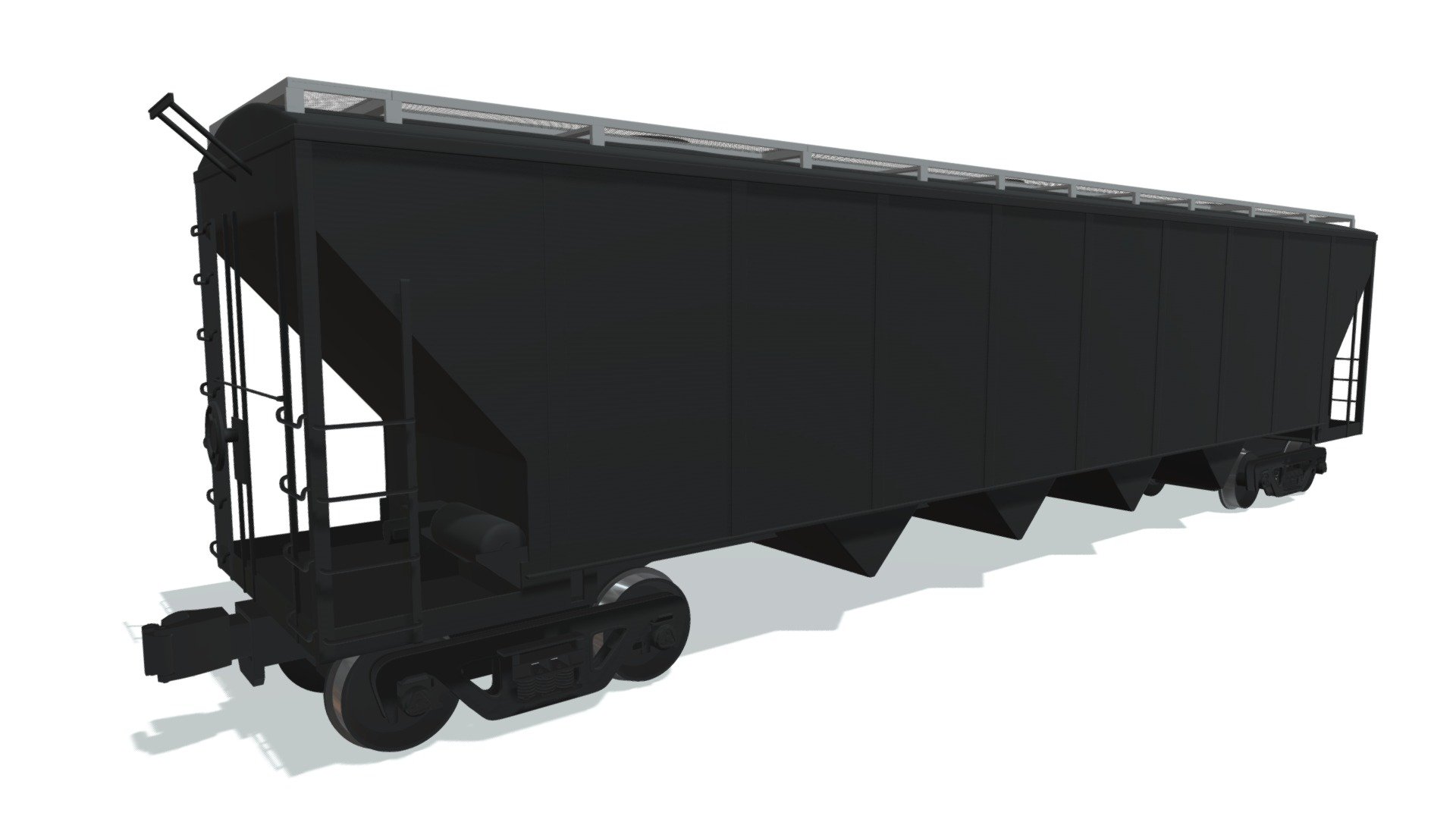 Covered Hopper Car — Sketchfab embed 3D viewer