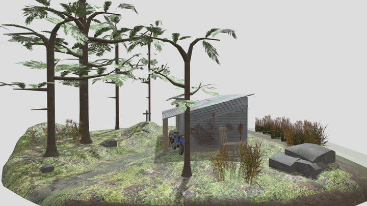 DAE Diorama - Forest Loner 3D Model