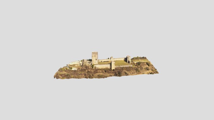 Château de Puivert, Aude 3D Model