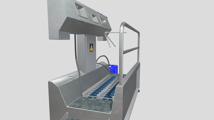 3 stage hygiene entrance unit 3D Model