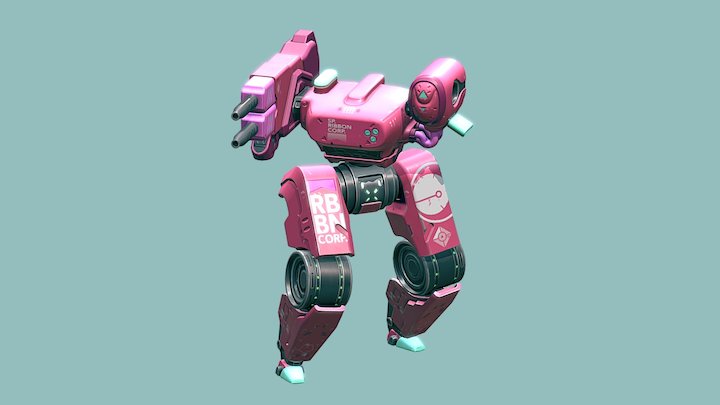 RIBBON CORP. MECH 3D Model