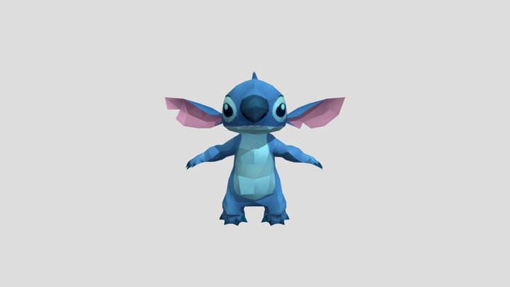 stitch Disney friends version 3D Model