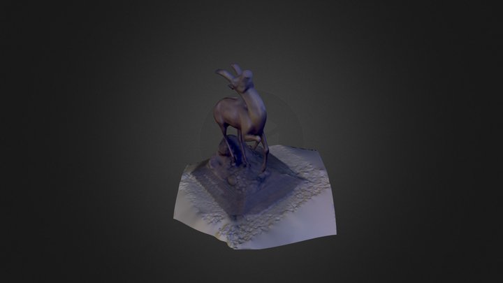 Paul H. Manship - Pronghorn Antelope 3D Model