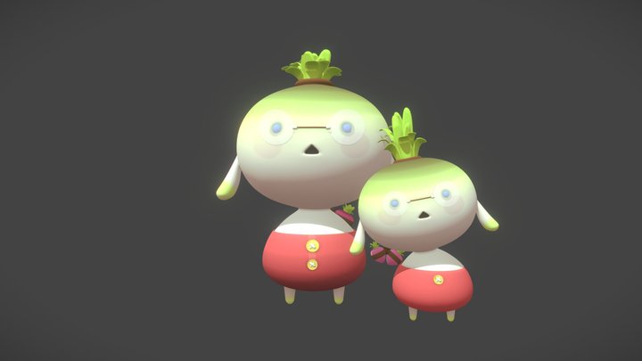Radish 3D Model