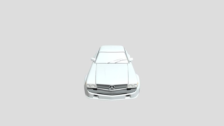 Fully Loaded Mercedes Benz 450 SLC AMG 3D Model