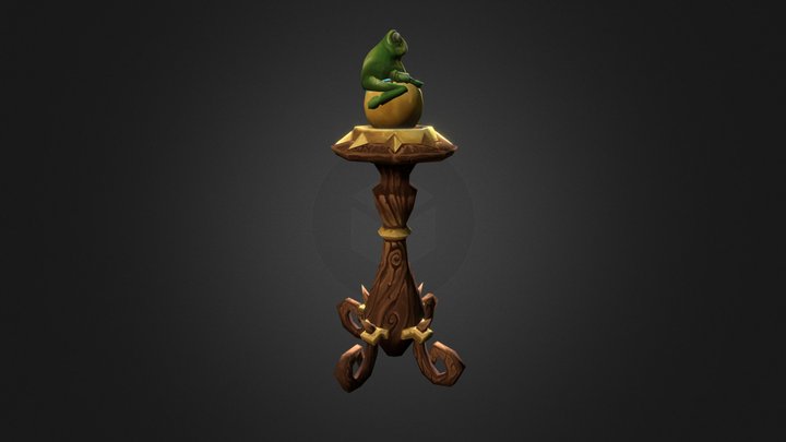 Hearthstone  Newel Post 3D Model