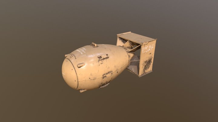 Fat Man Bomb 3D Model