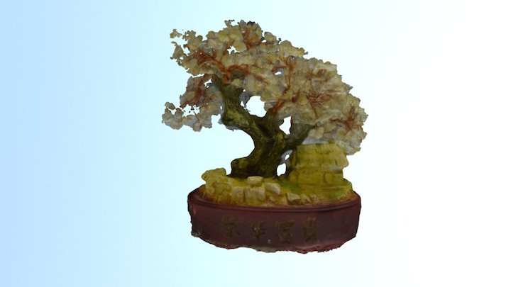 Fengshui Crystal Tree 3D Model