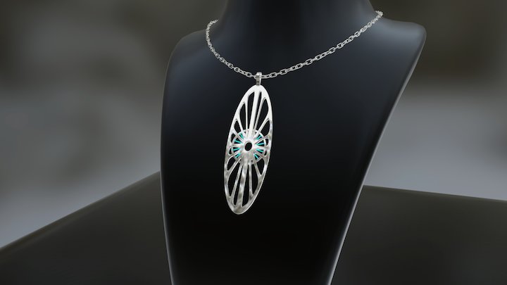 Radiolarien jewelry 3D Model