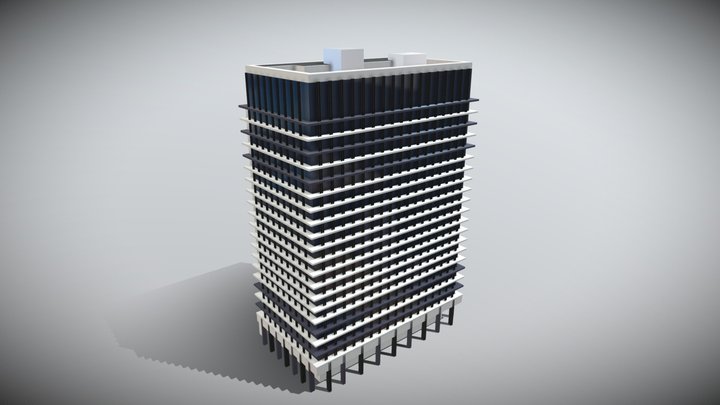 Building No 6 form Tokyo Otemachi Building Pack 3D Model