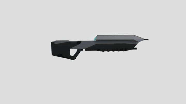 Halo MA5c Low-Poly 3D Model