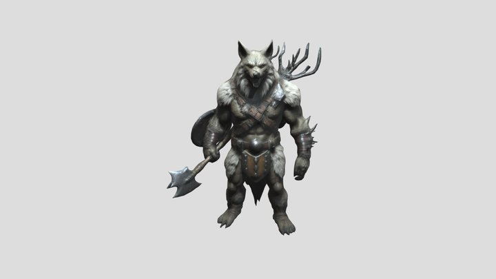 An underground creature. 3D Model