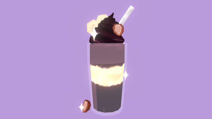 Acaí smoothie 3D Model