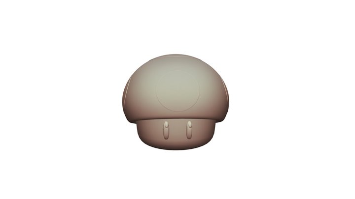 Champiñon - Mario Bros / Mushroom - Mario Bros 3D Model