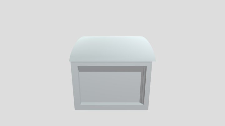 rigged trash bin no texture 3D Model