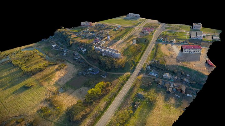 Castle in the town of Bychov 3D Model