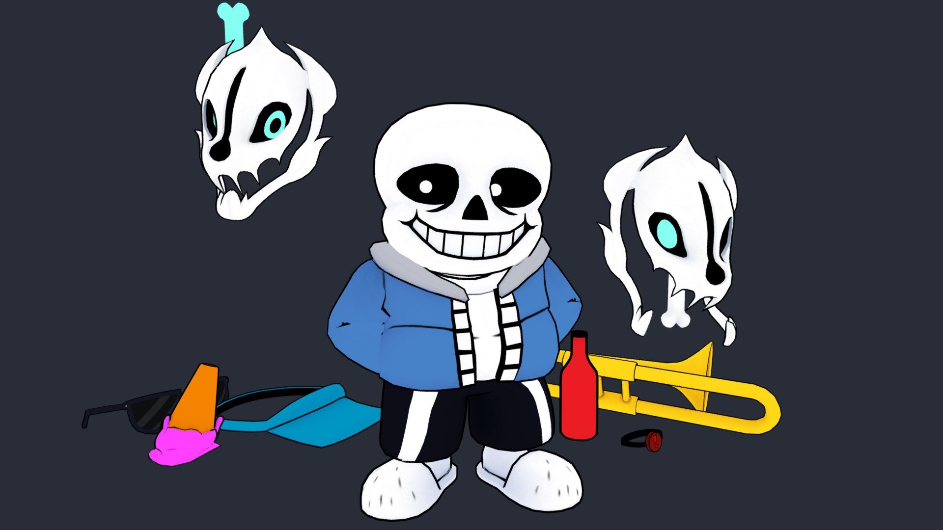 My sans sprite sheet! This is free to use for any game/animation