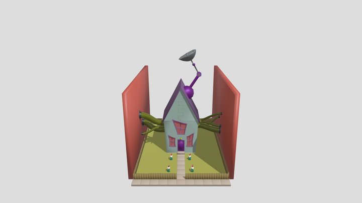 Invader Zim House Exterior 3D Model