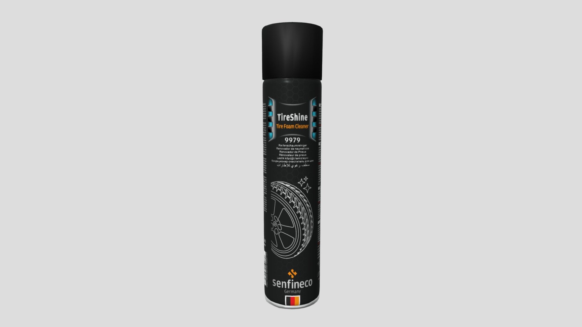 9979 TireShine Foam Cleaner — Sketchfab embed 3D viewer