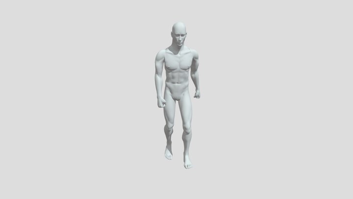 Soulware Rig- Character Walk 3D Model