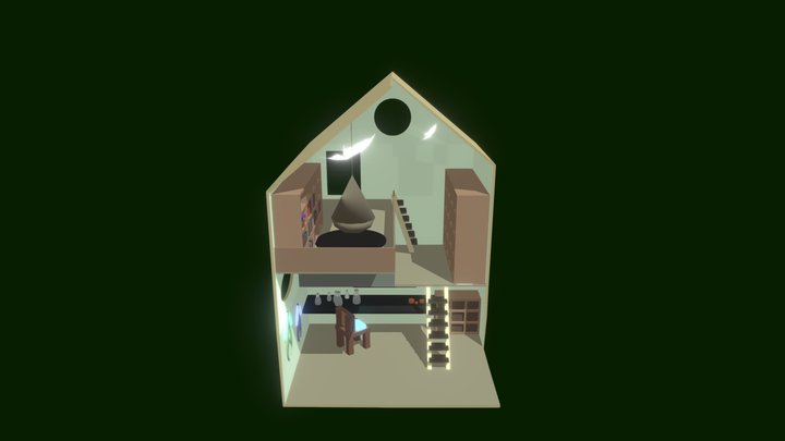 my room eindresultaat!! 3D Model