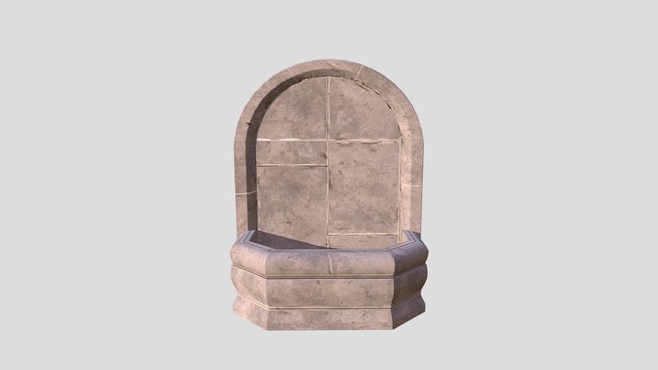 Italian Water Fountain 3D Model