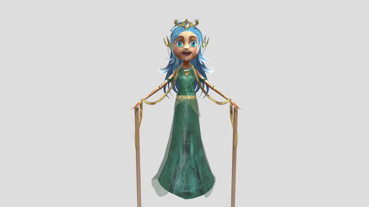 Nyi Roro Kidul Wayang Golek 3D Model