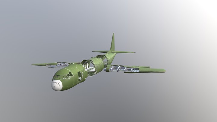 Fortnite Crashed Plane 3D Model