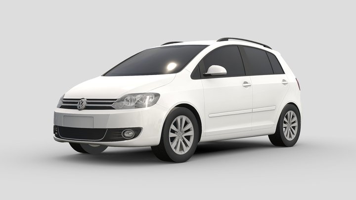 Volkswagen Golf 2011 AR/VR, LowPoly 3D Model 3D Model