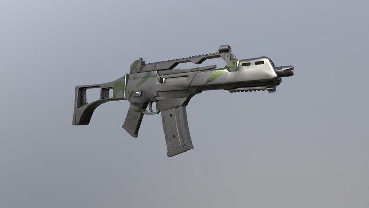 G36 Assault Rifle 3D Model