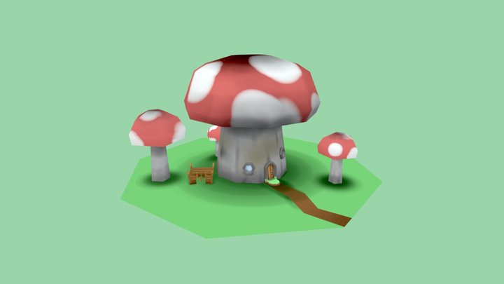 Mushroom Settlement 3D Model
