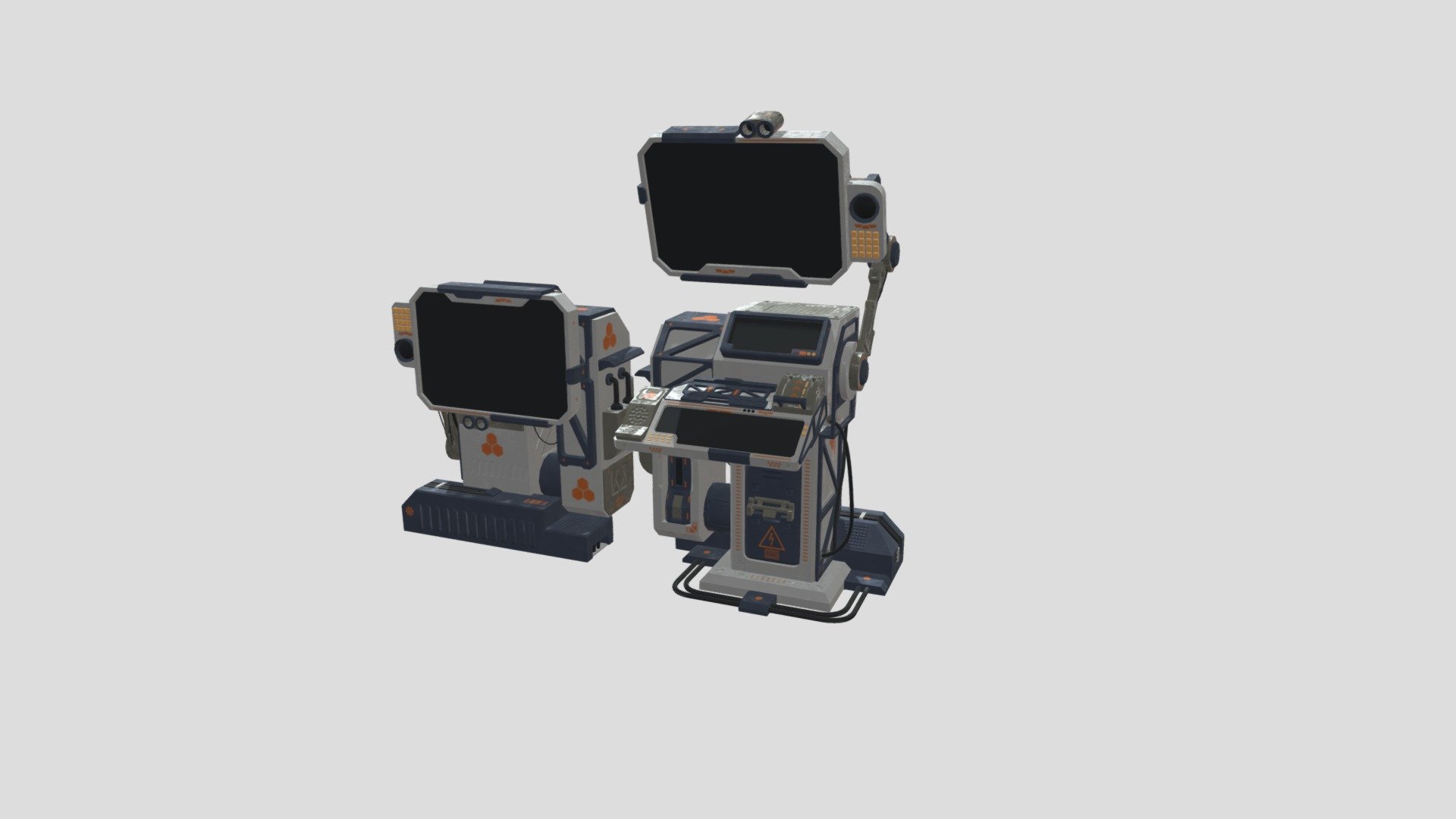 Sci-fi control panel - 3D model by Sodjiro [e8ed3c3] - Sketchfab
