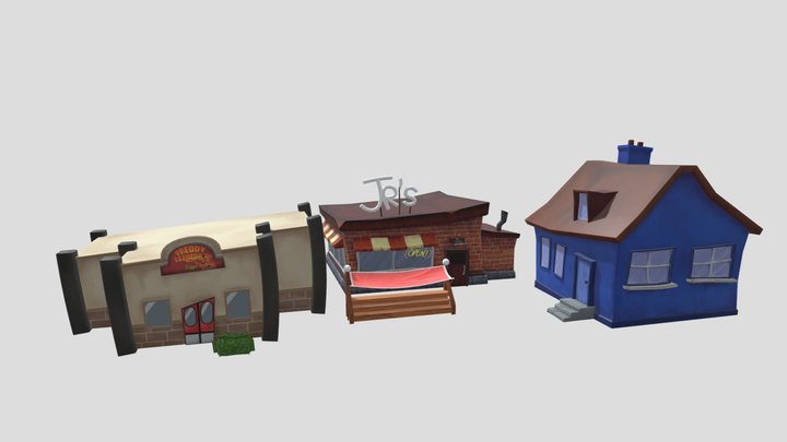 Five laps at freddys: Pack 1 3D Model
