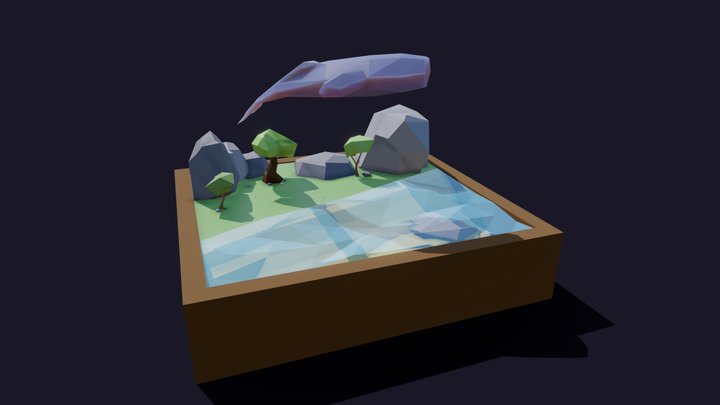 Sky Cetacean 3D Model