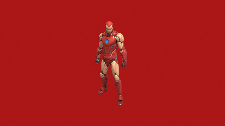 Fortnite Iron Man 3D Model