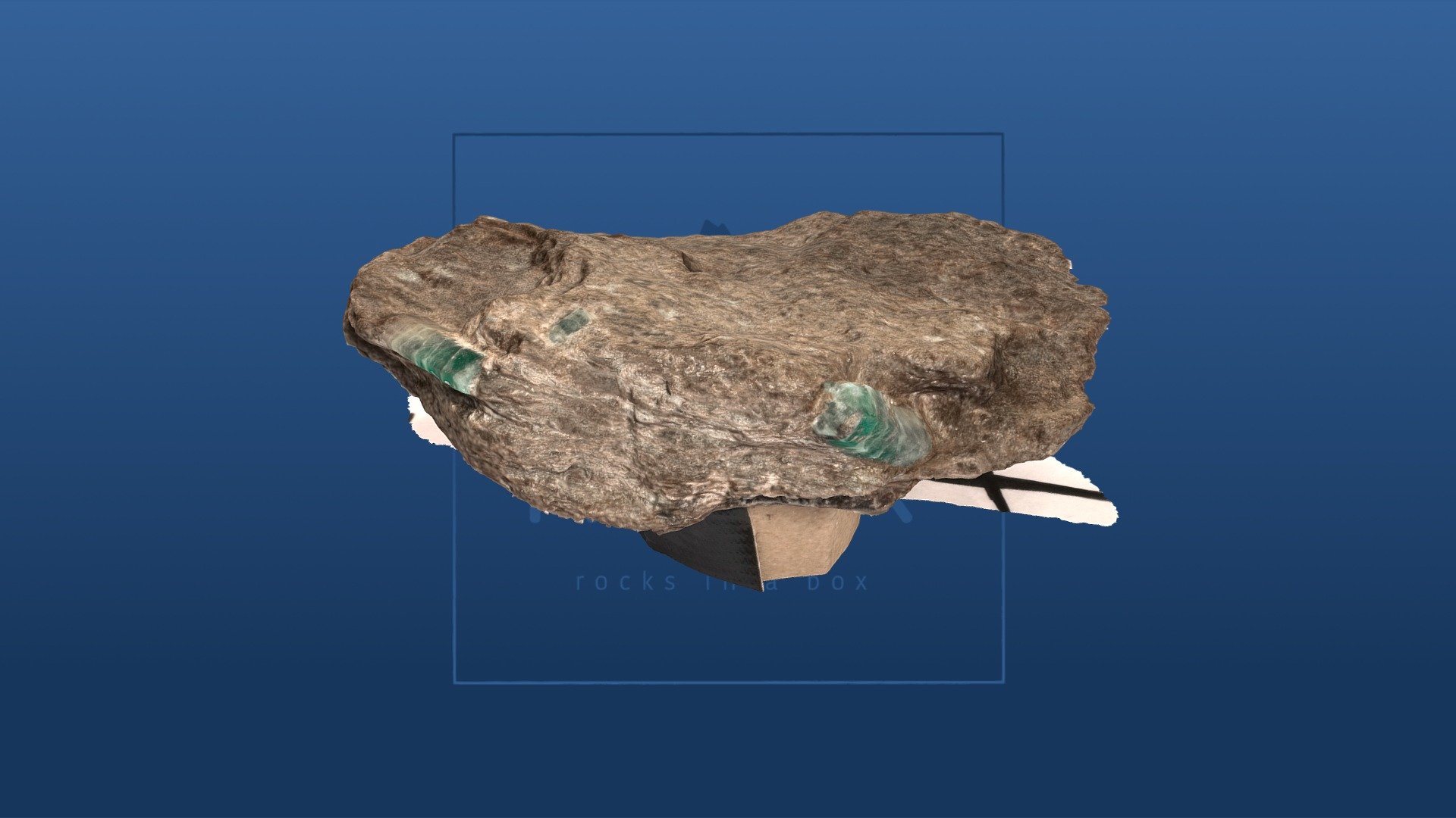 Smaragd in Hellglimmer — Sketchfab embed 3D viewer
