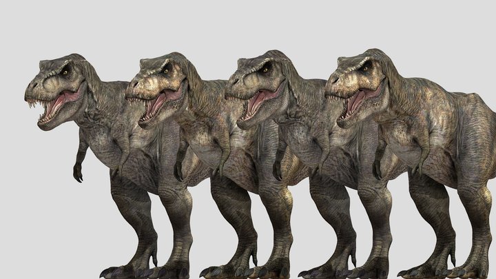 Jurassic Park 1993 Tyrannosaurus Rex Pack – Modèle 3D gratuit STL