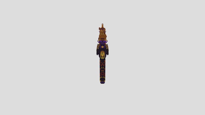 MP7 Dragon Opal Purple 3D Model