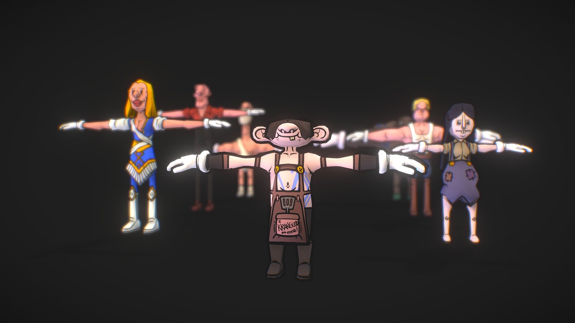 Path of Exile - Stylistic Characters - 3D model by Jahviez [e8f1a5b ...