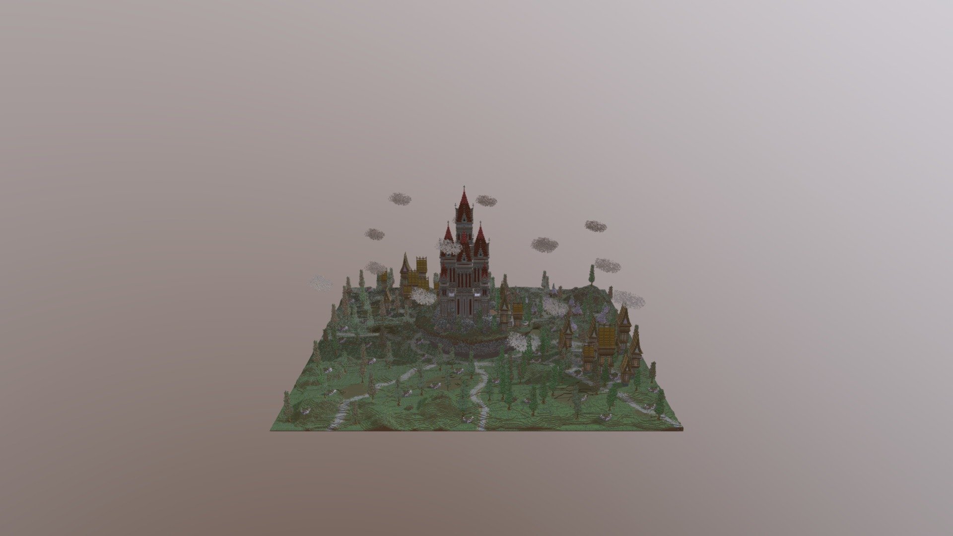 Castle Factions Spawn - 3D model by PixelMine [e8f20b8] - Sketchfab