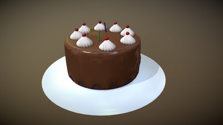 Celebration Cake 3D Model