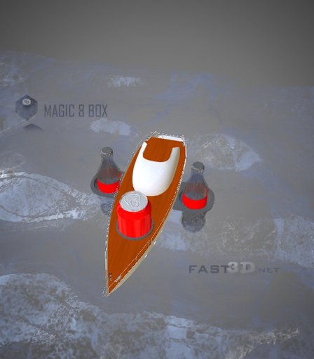 Boat Drink Server 3D Model