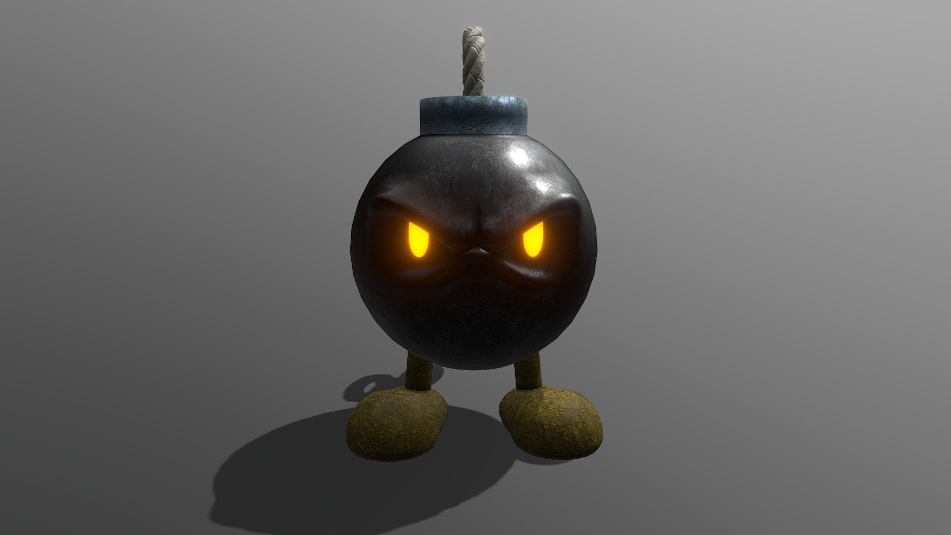 Evil Bob-omb - 3D model by Zaelus [e8f32a3] - Sketchfab