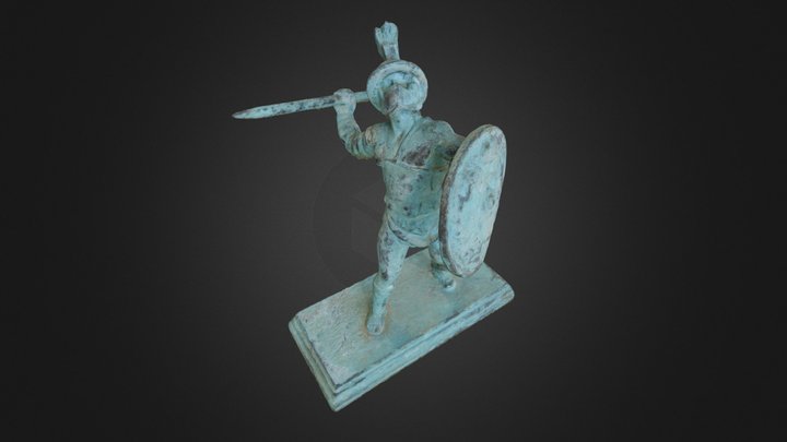 Bronze Gladiator 3D Model