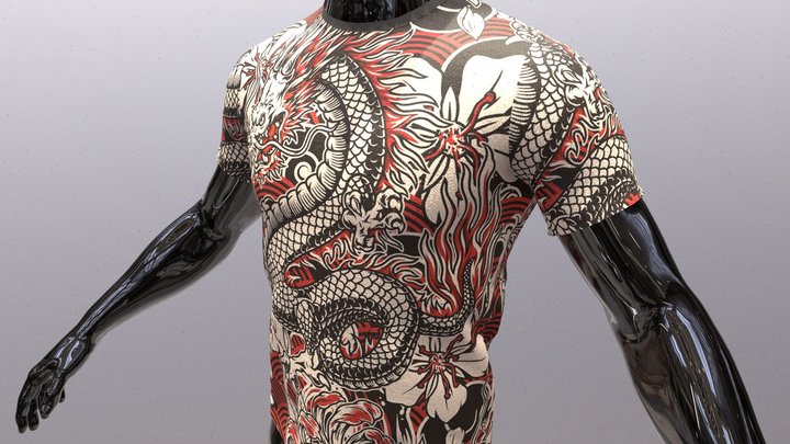 T-Shirt (Metahuman Compatible) 3D Model