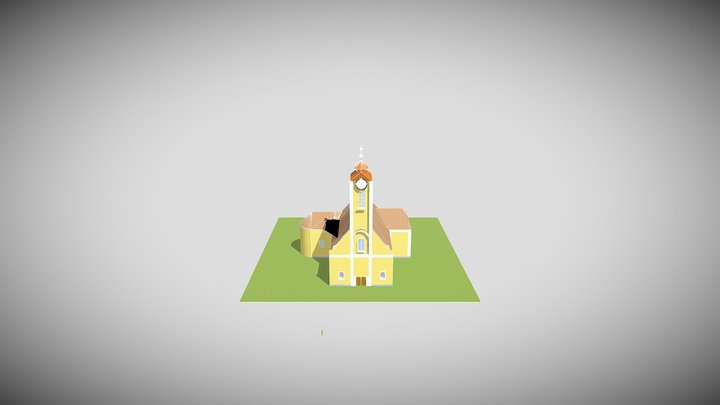 Church in Sibinj 1882. 3D Model